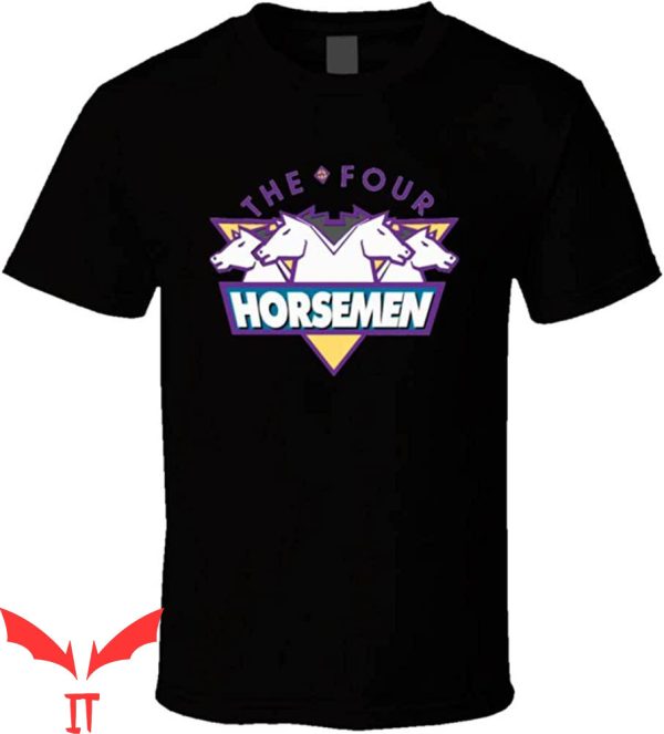 Four Horsemen T-Shirt Retro Logo RIC Flair Hard Rock Band