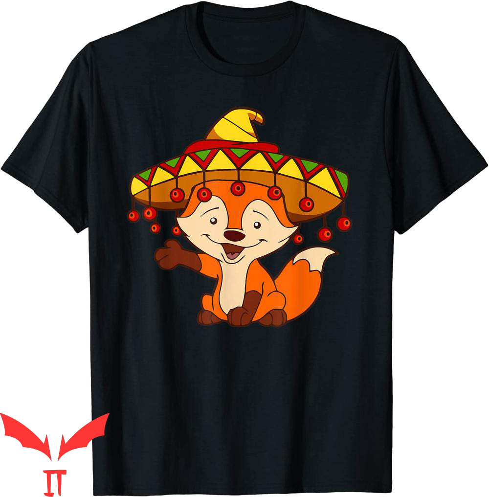Fox Mexico T-Shirt Cinco De Mayo Fox Woodland Animal Fox Mexico T-Shirt Cinco De Mayo Fox Woodland Animal