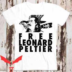 Free Leonard Peltier T Shirt American Indian Movement Native