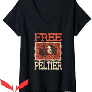 Free Leonard Peltier T Shirt Free Peltier Retro Tee