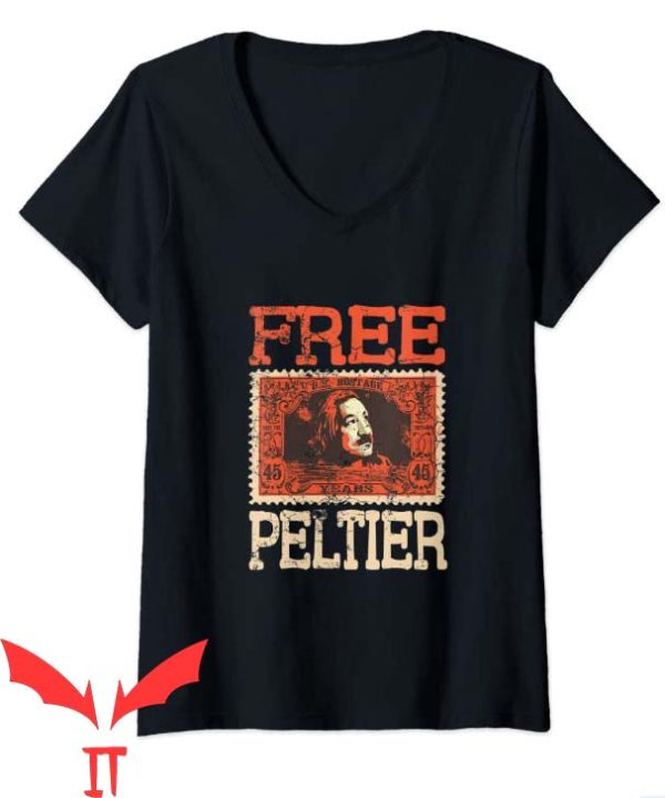 Free Leonard Peltier T Shirt Free Peltier Retro Tee