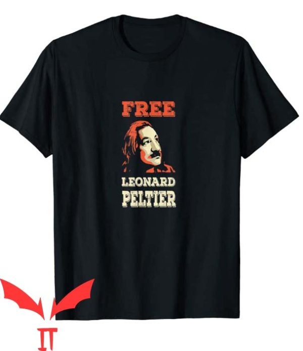 Free Leonard Peltier T Shirt Vintage Free Leonard Peltier
