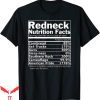 Funny Redneck T-shirt Redneck Nutrition Facts Typography