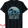 Great Lakes T-Shirt Vintage Unsalted Shark Free Lake Life