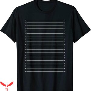 Hair Length T-shirt Chart Hair Length Check Funny Inches
