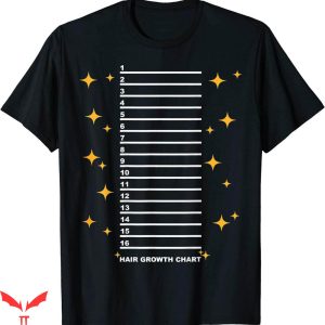 Hair Length T-shirt Chart Hair Length Funny Hair Measurement