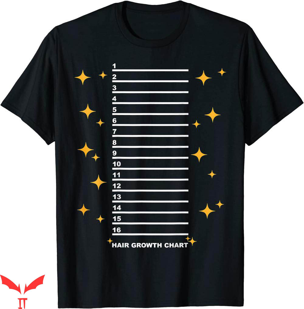 Hair Length T-shirt Chart Hair Length Funny Hair Measurement Hair Length T-shirt Chart Hair Length Funny Hair Measurement