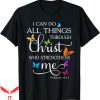 I Am Mother 2 T-Shirt Do All Things Through Christ Butterfly