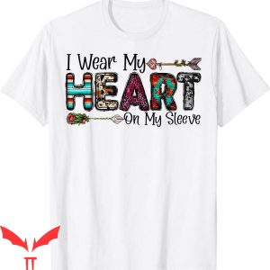 I Wear My Heart On My Sleeve T-Shirt Valentine’s Day Couple