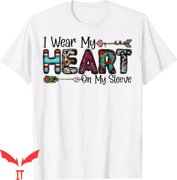 I Wear My Heart On My Sleeve T-Shirt Valentine’s Day Couple