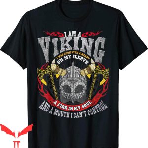 I Wear My Heart On My Sleeve T-Shirt Viking Norse I Am A