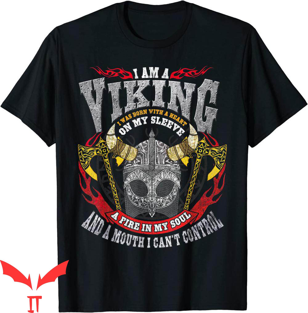 I Wear My Heart On My Sleeve T-Shirt Viking Norse I Am A I Wear My Heart On My Sleeve T-Shirt Viking Norse I Am A