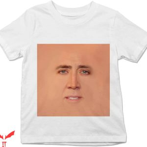 John Travolta Nicolas Cage T-Shirt Face Meme Funny Trending