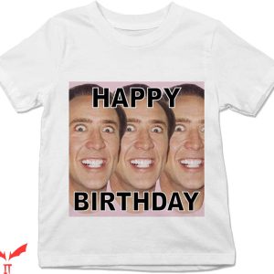 John Travolta Nicolas Cage T-Shirt Happy Birthday Nicolas