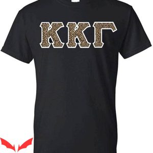Kappa Kappa Gamma T-Shirt Cheetah Print Lettered