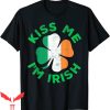 Kiss Me I’m Irish T-Shirt Funny Saint Patrick Day Shamrock