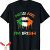 Kiss Me I’m Irish T-Shirt Vintage Lips Retro St Patricks Day