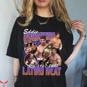 Latino Heat T-shirt Rip 1967 2005 Wrestling Eddie Guerrero