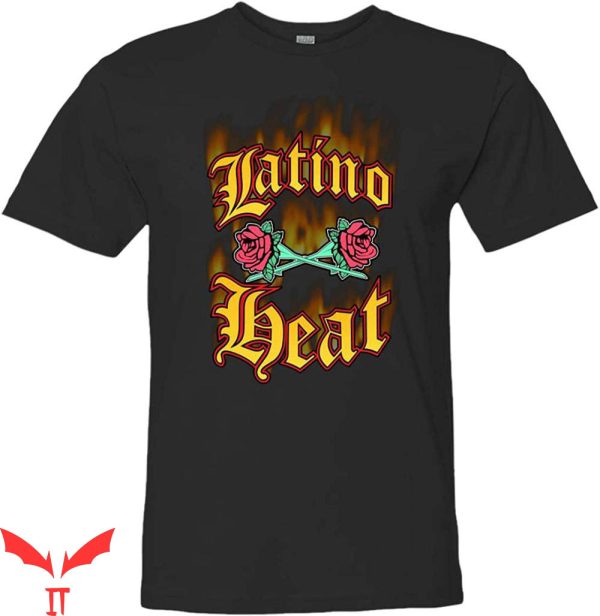 Latino Heat T-shirt Wrestling Eddie Guerrero Rose WWE Latin