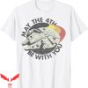 May The Fourth Be With You T-Shirt Millennium Falcon Retro