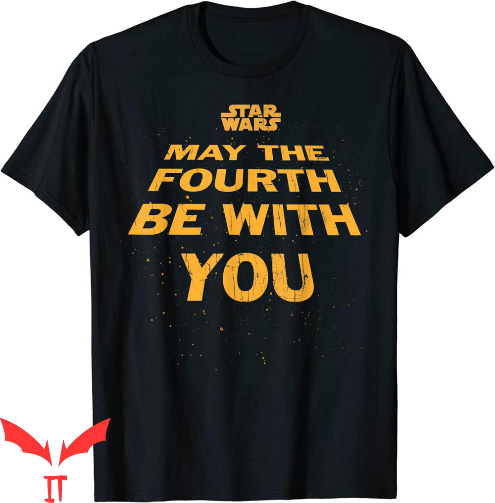 May The Fourth Be With You T-Shirt Star Wars Tilted Logo May The Fourth Be With You T-Shirt Star Wars Tilted Logo