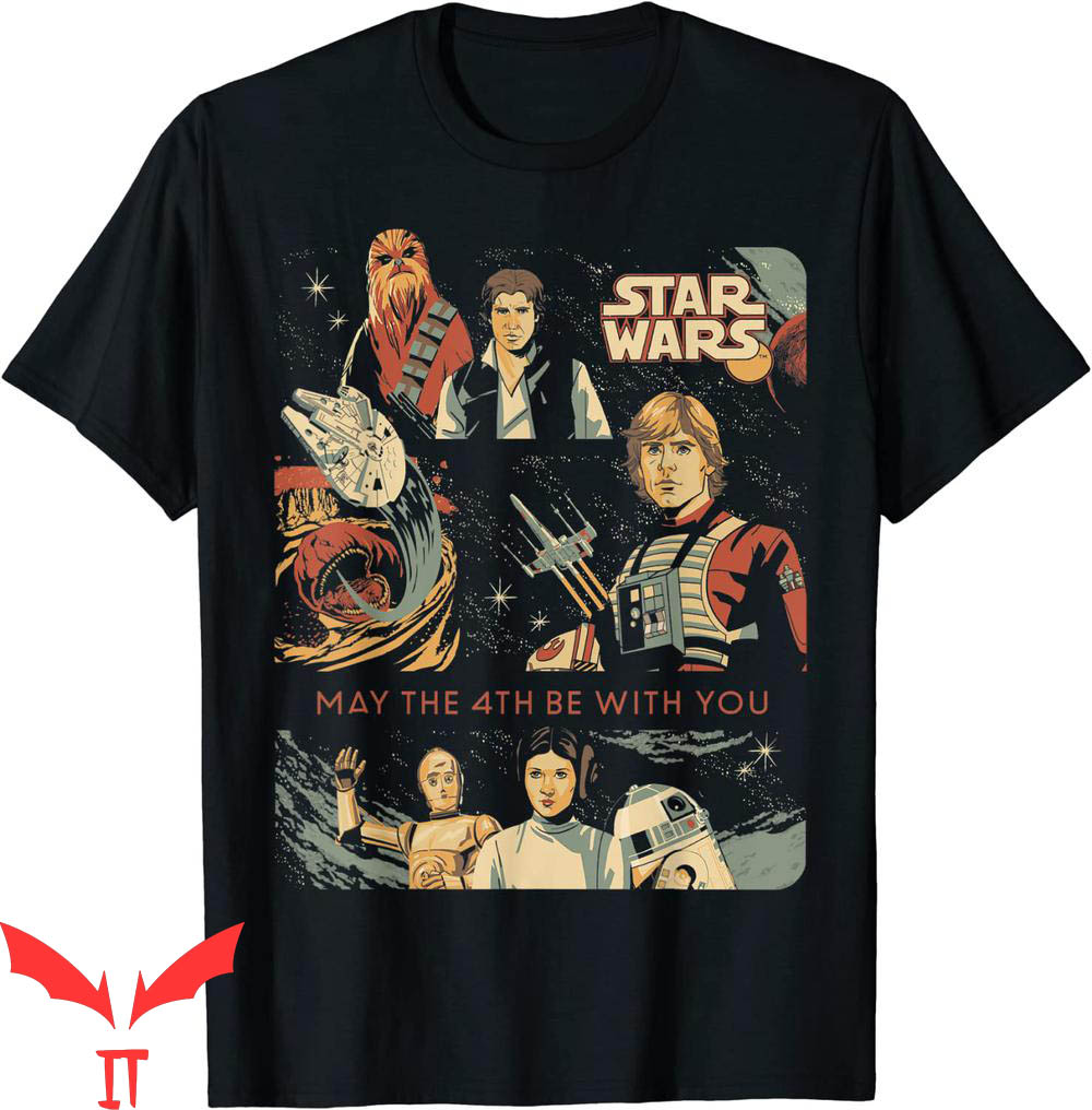 May The Fourth Be With You T-Shirt Star Wars Vintage Art May The Fourth Be With You T-Shirt Star Wars Vintage Art