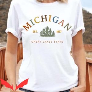 Michigan State Vintage T Shirt Great Lakes State Tee