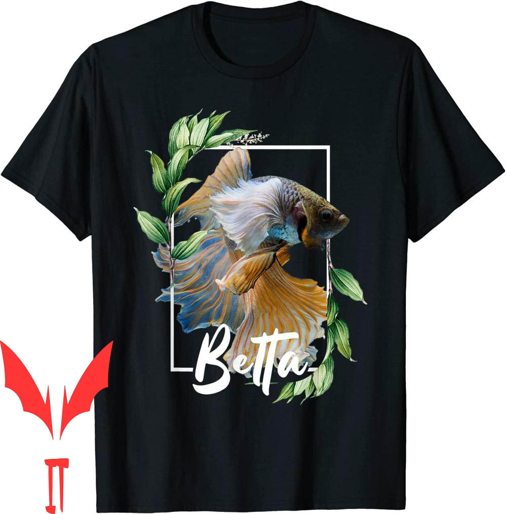 Mo Betta T-Shirt Siamese Fighting Fish Plant Pattern Mo Betta T-Shirt Siamese Fighting Fish Plant Pattern