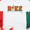 Nike Grinch T-Shirt Christmas Funny Family Gathering Crew