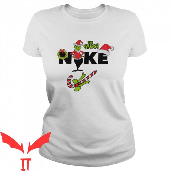 Nike Grinch T-Shirt Christmas Snow Santa Grinch Vintage