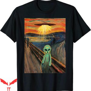 No You Hang Up Scream T-Shirt Alien Painting