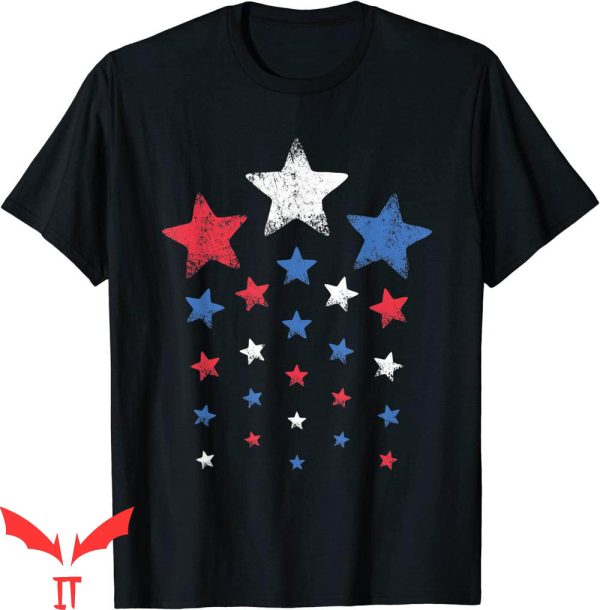 Patriotic T-Shirt 4th Of July Cute Red White Blue Stars
