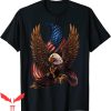 Patriotic T-Shirt American Eagle And Flag 4th Of July