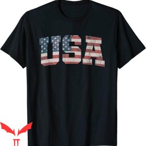 Patriotic T-Shirt USA US Flag 4th Of July America Tee