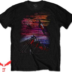 Pink Floyd The Wall T-Shirt The Wall Flag And Hammers