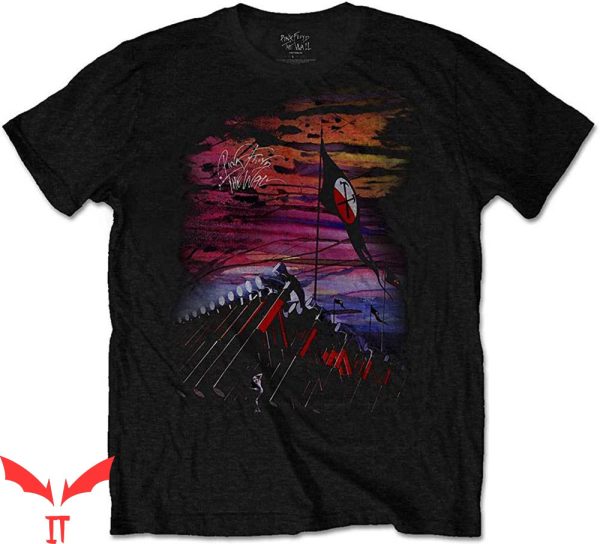 Pink Floyd The Wall T-Shirt The Wall Flag And Hammers