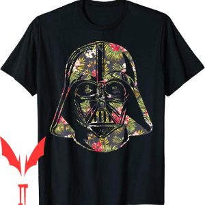 Pressure Washing T-Shirt Star Darth Vader Floral Tropical