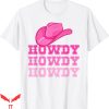 Reverse Cowgirl T-shirt Pink Howdy Cowgirl Western Country