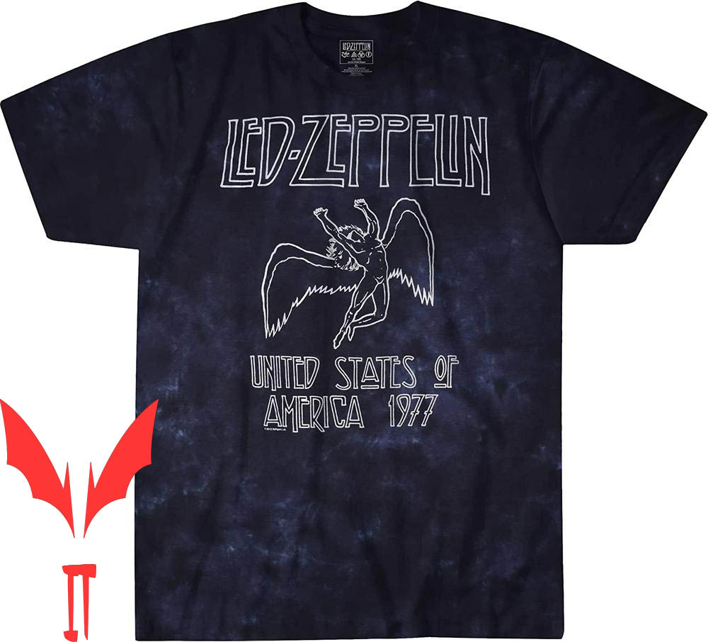 Skinny Puppy Tour T-Shirt Liquid Blue Led Zeppelin USA Tour Skinny Puppy Tour T-Shirt Liquid Blue Led Zeppelin USA Tour