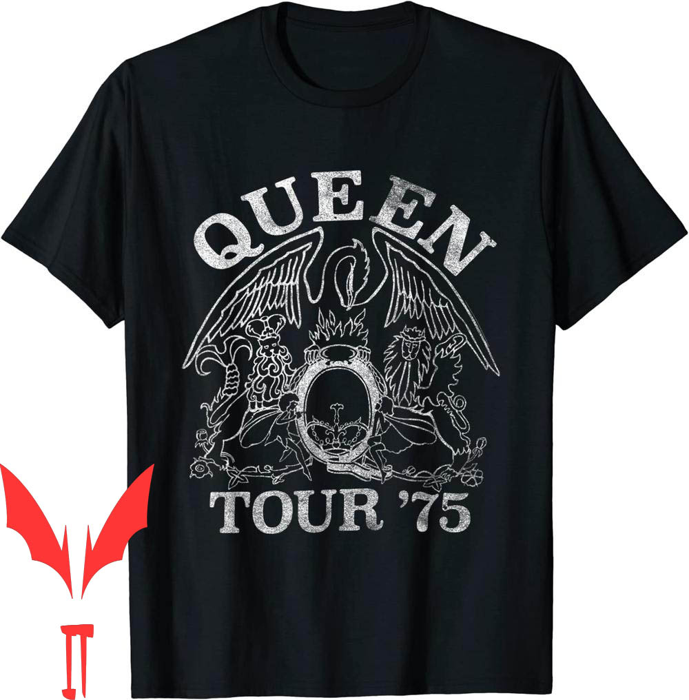 Skinny Puppy Tour T-Shirt Queen Official Tour 75 Crest Logo Skinny Puppy Tour T-Shirt Queen Official Tour 75 Crest Logo