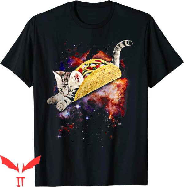 Taco Cat T-Shirt Crazy Space Funny Galaxy Cute Mexican Food