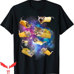 Taco Cat T-Shirt Funny Burrito And Cat In Space Gift Idea