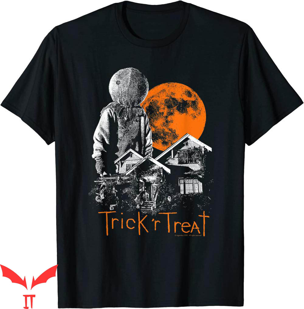 Trick R Treat T-shirt Scary Holloween Sam House And Moon