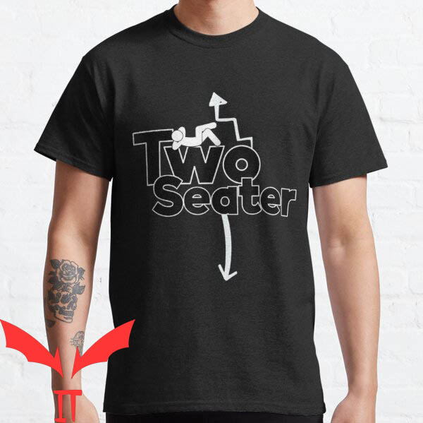 Two Seater T-shirt Funny Illustration Funny Becoming Too Fat Two Seater T-shirt Funny Illustration Funny Becoming Too Fat