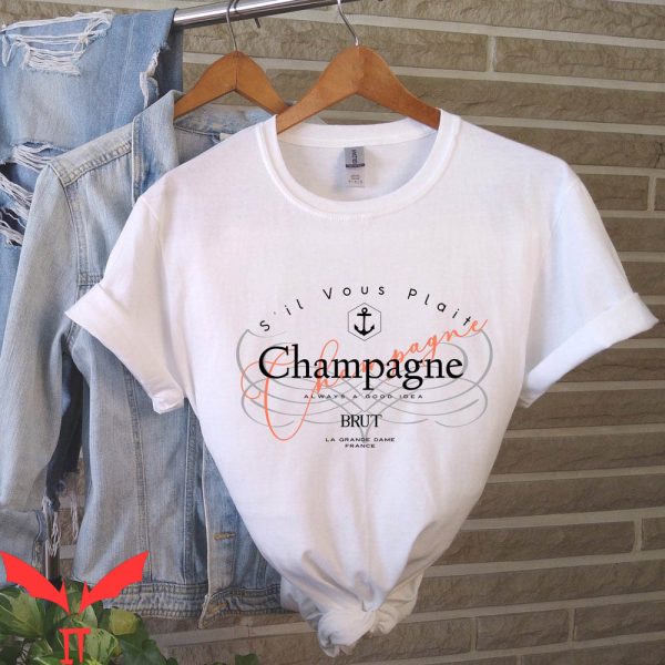 Veuve Clicquot T-Shirt Champagne Rose Wine Top Bridesmaid
