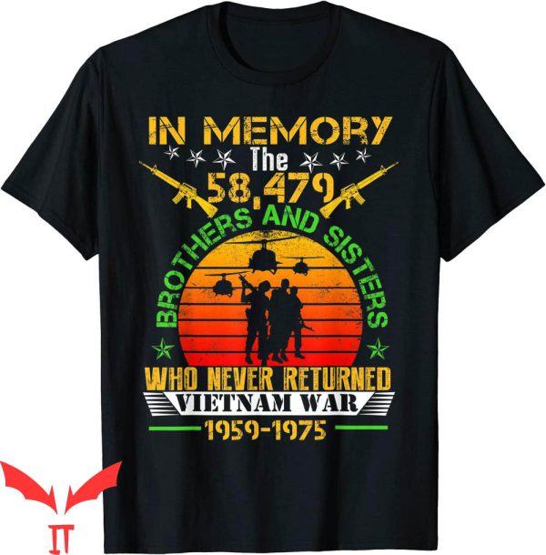 Vietnam War T-Shirt Veteran In Memory The War Vintage