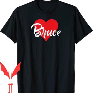 Vintage Bruce Springsteen T-Shirt I Love First Name Heart