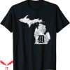 Vintage Michigan T-Shirt Detroit Motor City Midwest D Mitten