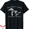 Vintage Michigan T-Shirt Great Lake Shark Free Unsalte Funny