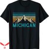 Vintage Michigan T-Shirt Mountain Retro Hiking Souvenir Gift
